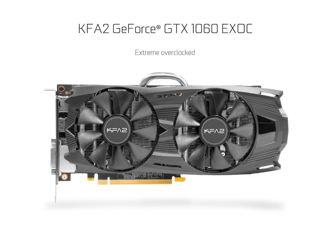 KFA2 GeForce® GTX 1060 EX OC 6GB 