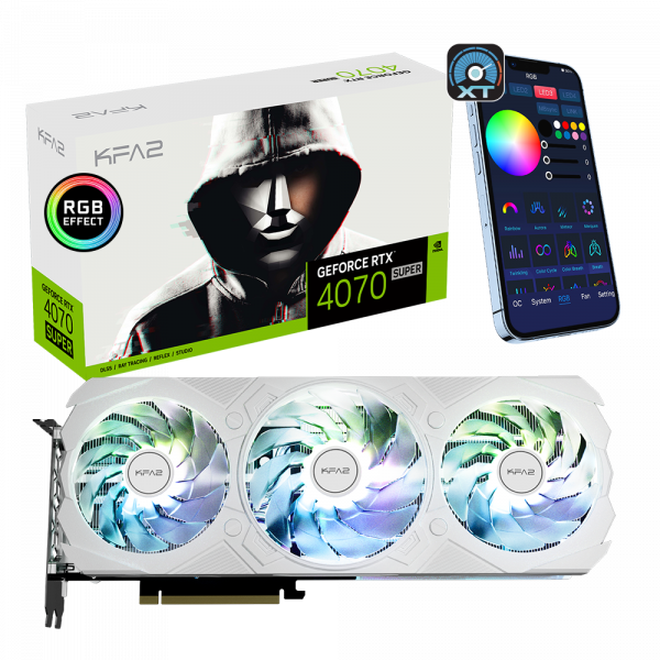 GeForce RTX™ 4070 SUPER EX Gamer White 1-Click OC - Image 3